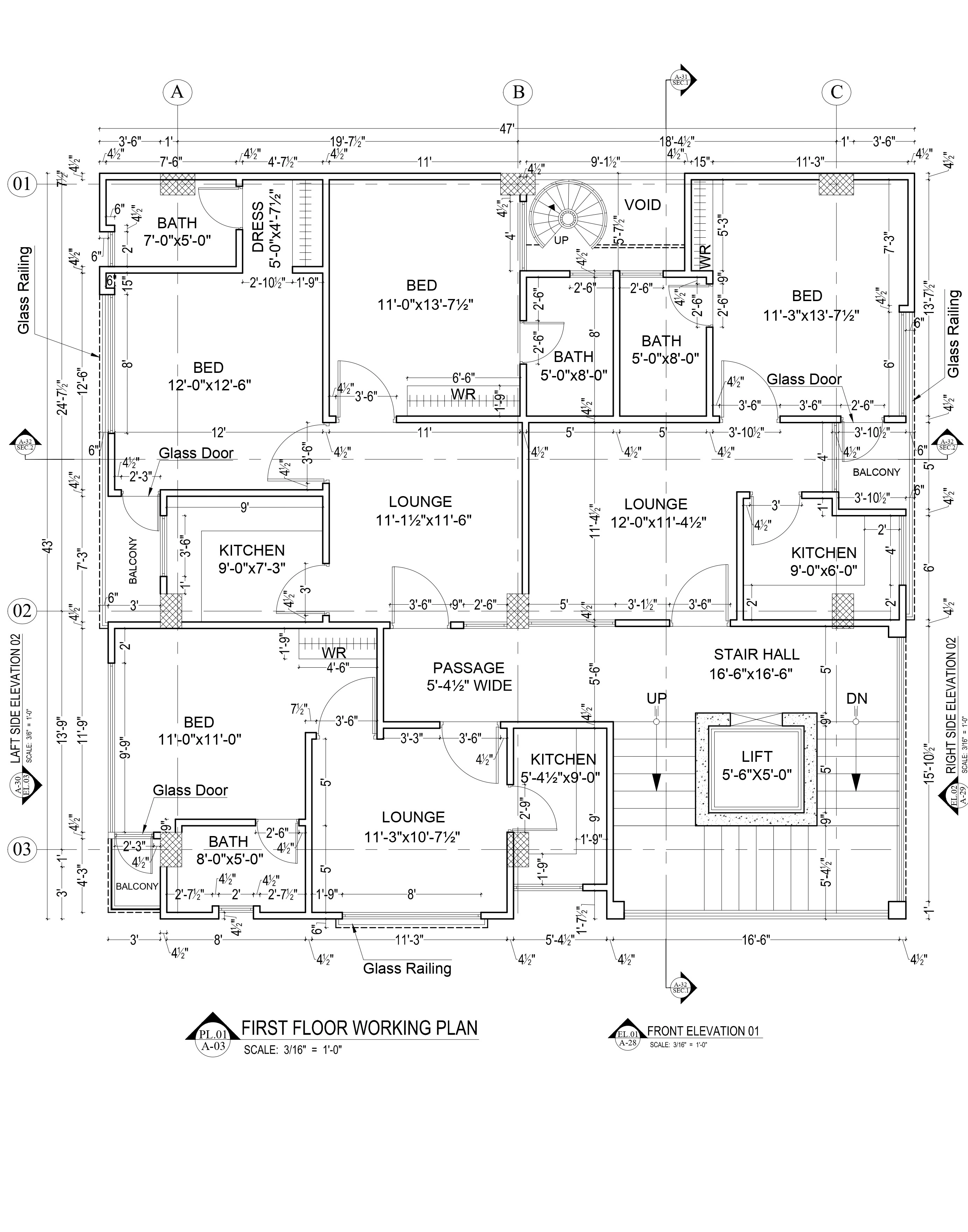 First-floor plan for Central Avenue Mixed-Use