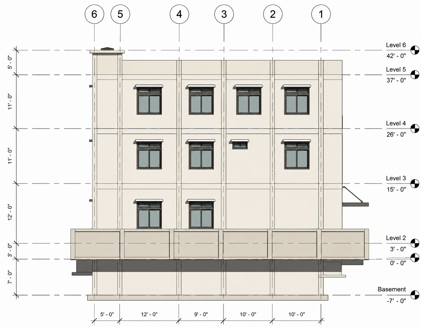 Opposite side elevation for Corner Shop Apartments