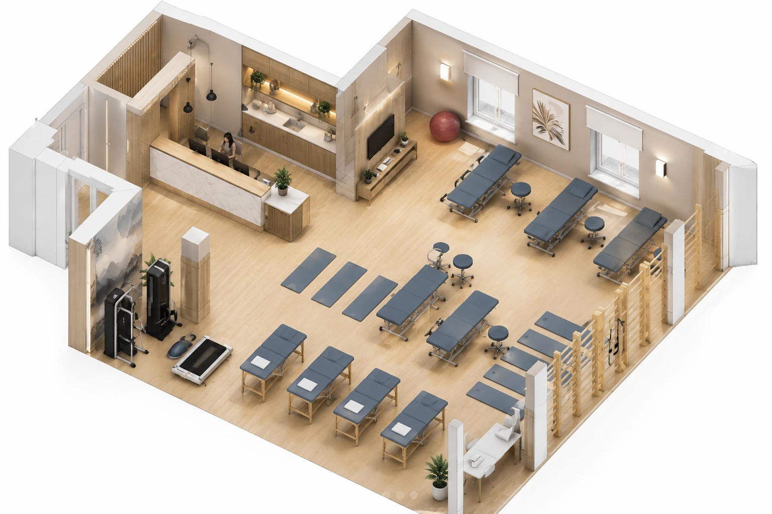 Fitness studio overview for Axis Fitness Studio
