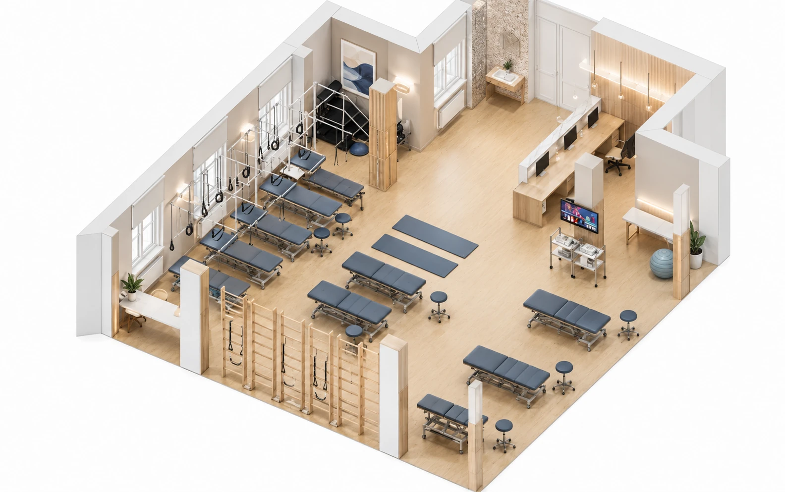 Strength training zone for Axis Fitness Studio