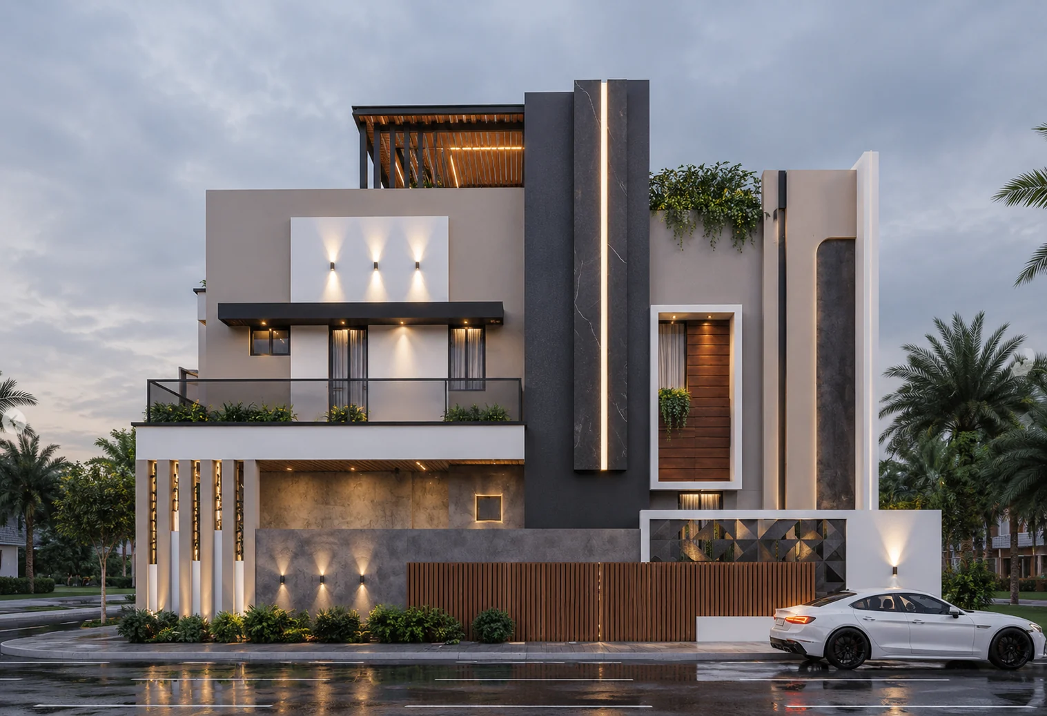 Side elevation for Canopy Villa