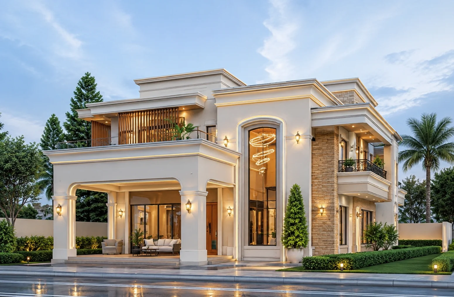 Entrance perspective for Ivory Crest Villa