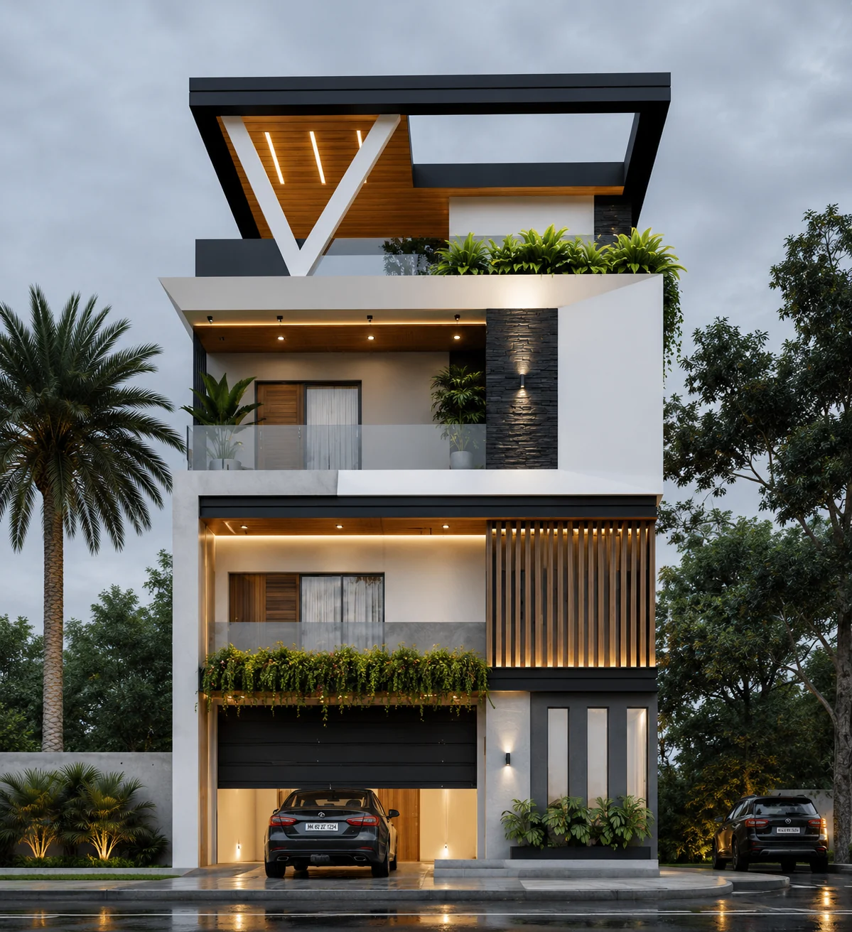 Main elevation day for Vertex House