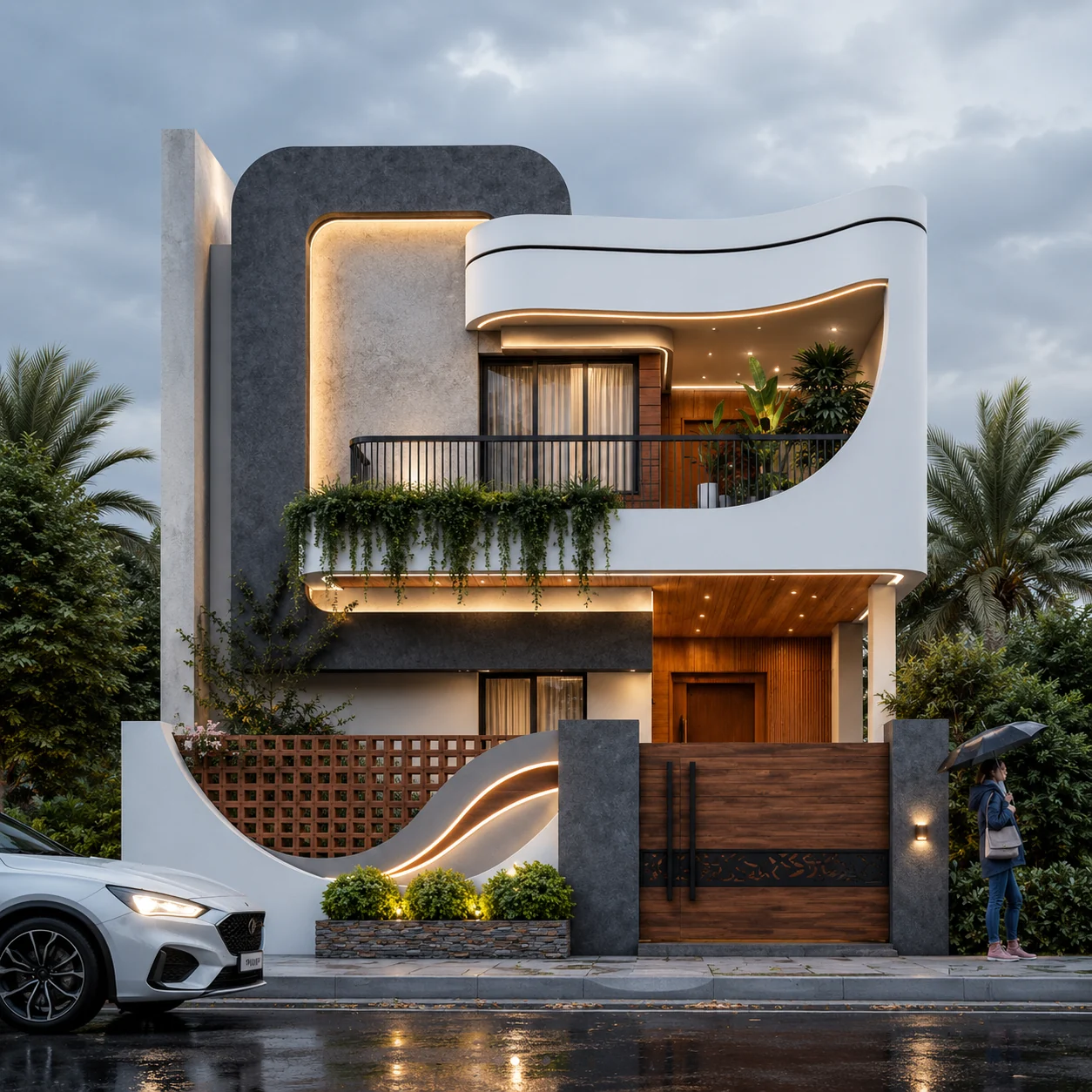Day front elevation for Wave House