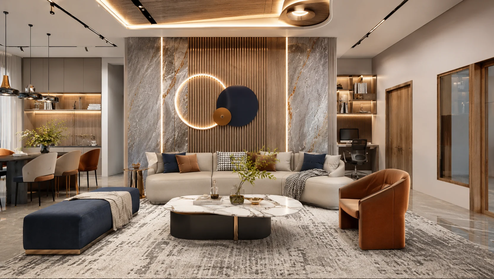 Formal living room for Autumn House Interior