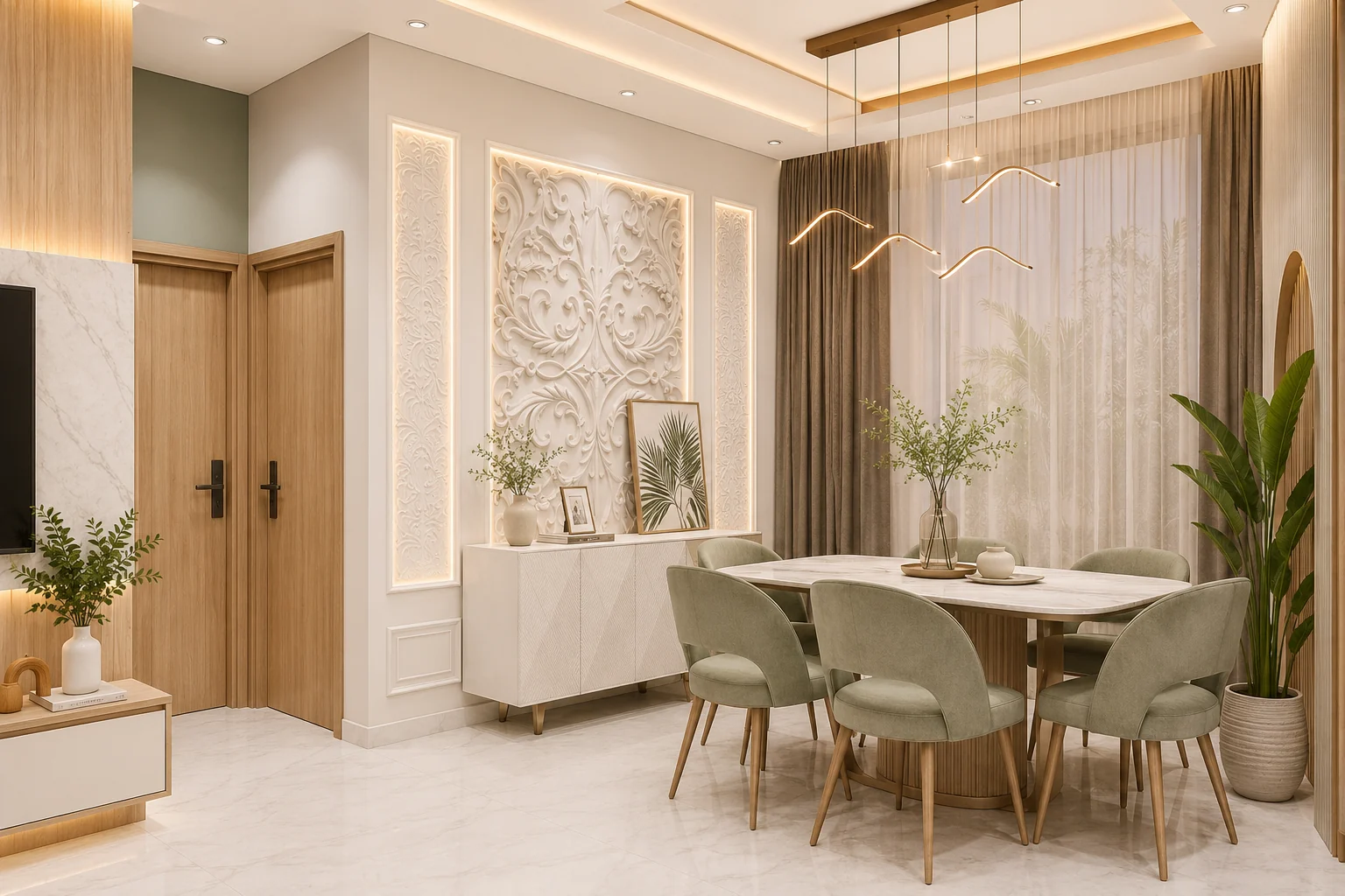 Dining area for Olive Kitchen and Dining