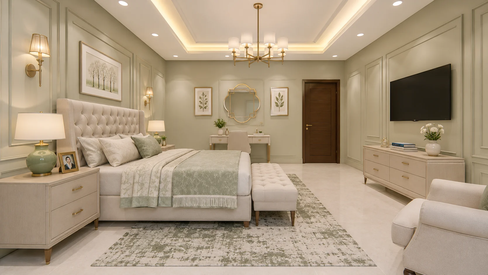 Bedroom overview for Sage Classic Suite