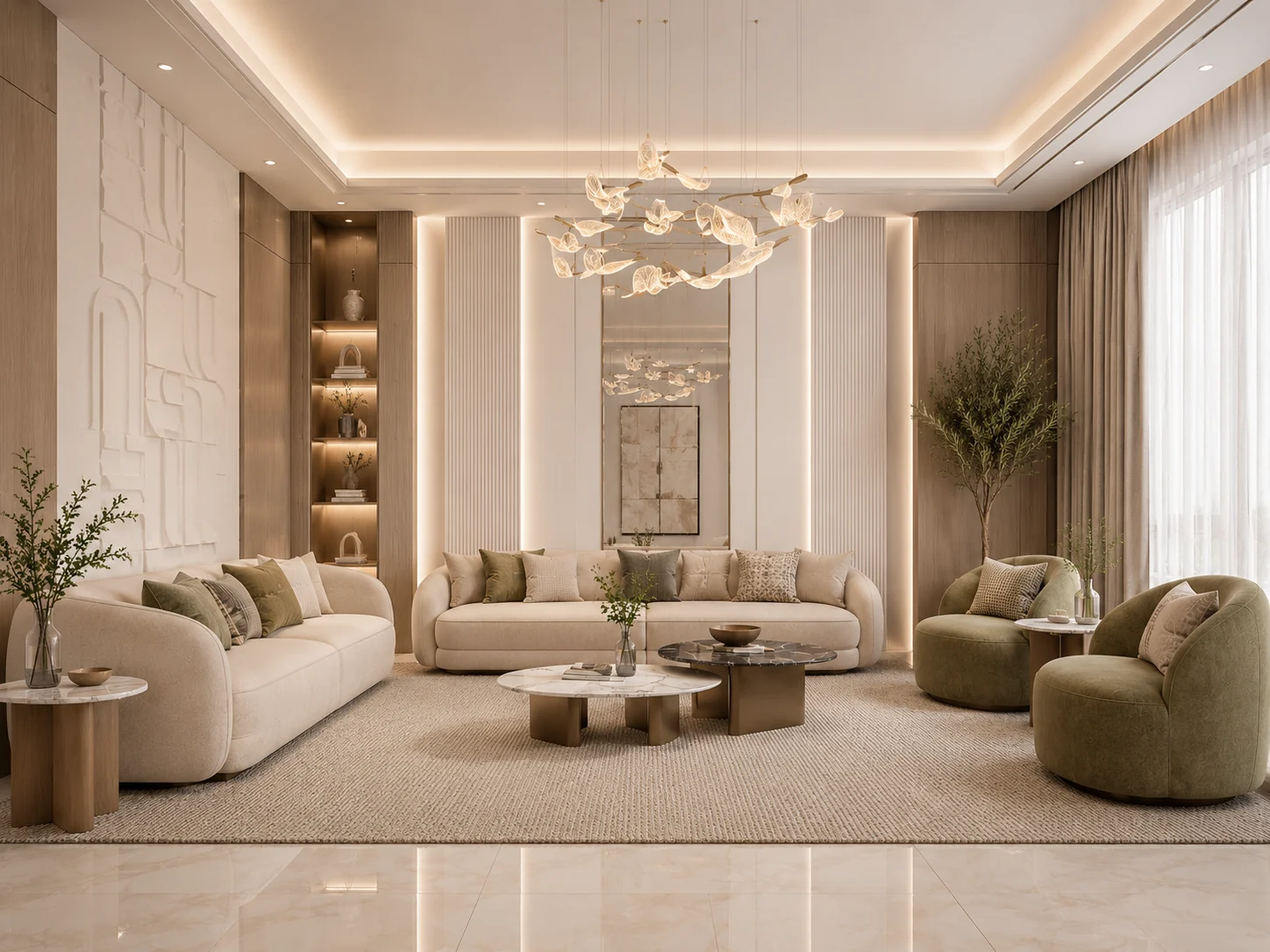 Formal lounge overview for Serene Gallery Residence